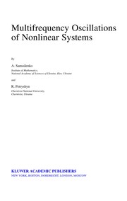 Front cover of Multifrequency oscillations of nonlinear systems by A. M. Samoĭlenko