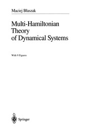 Front cover of Multi-Hamiltonian Theory of Dynamical Systems by Maciej Blaszak