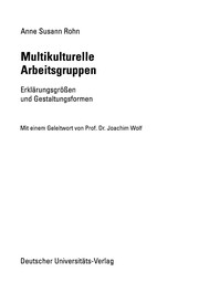 Front cover of Multikulturelle Arbeitsgruppen by Anne Susann Rohn