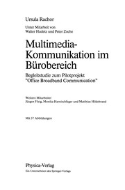 Front cover of Multimedia-Kommunikation im Bürobereich by Ursula Rachor