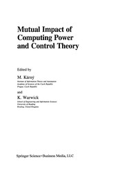 Front cover of Mutual Impact of Computing Power and Control Theory by M. Kárný
