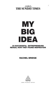 Cover of My big idea by Rachel Bridge