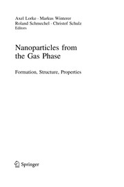 Cover of Nanoparticles from the Gasphase by Axel Lorke