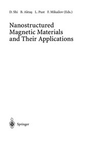 Front cover of Nanostructured Magnetic Materials and Their Applications by Donglu Shi