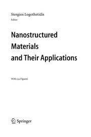 Cover of Nanostructured Materials and Their Applications by Stergios Logothetidis