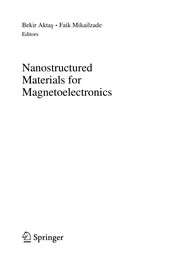 Cover of Nanostructured Materials for Magnetoelectronics by Bekir Aktaș