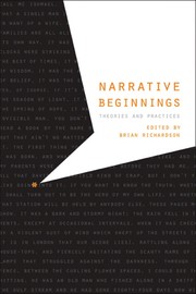 Cover of Narrative beginnings by Richardson, Brian