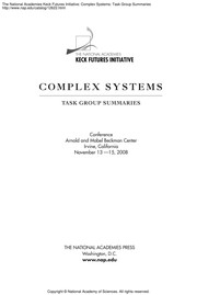 Front cover of Complex systems by National Academies (U.S.). Keck Futures Initiative. Conference