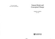 Front cover of Natural kinds and conceptual change by Joseph LaPorte