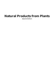 Front cover of Natural products from plants by Leland J. Cseke
