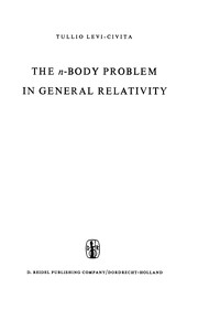 Front cover of The n-Body Problem in General Relativity by Tullio Levi-Civita