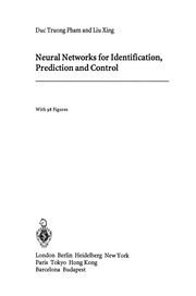 Front cover of Neural Networks for Identification, Prediction and Control by Duc Truong Pham