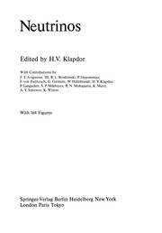 Front cover of Neutrinos by Hans Volker Klapdor