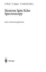 Cover of Neutron Spin Echo Spectroscopy by Ferenc Mezei