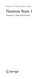 Front cover of Neutron stars by Paweł Haensel