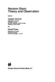 Front cover of Neutron Stars: Theory and Observation by Joseph Ventura