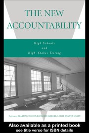 Cover of The new accountability by Martin Carnoy
