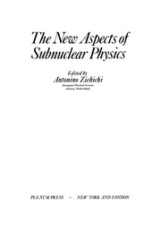 Front cover of The new aspects of subnuclear physics by International School of Subnuclear Physics (16th 1978 Erice, Sicily)
