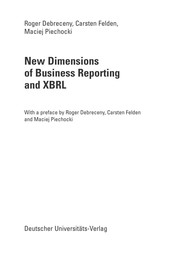 Front cover of New Dimensions of Business Reporting and XBRL by Roger Debreceny