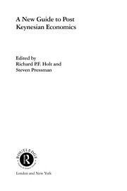 Front cover of A new guide to post Keynesian economics by Richard P. F. Holt