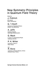 Front cover of New symmetry principles in quantum field theory by Jorg Frohlich