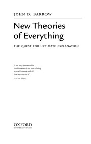 Front cover of New theories of everything by John D. Barrow