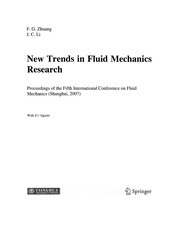Front cover of New trends in fluid mechanics research by Beijing International Conference on Fluid Mechanics (5th 2007 Shanghai, China)
