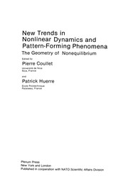 Cover of New Trends in Nonlinear Dynamics and Pattern-Forming Phenomena by Pierre Coullet