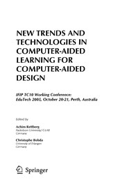 Front cover of New trends and technologies in computer-aided learning for computer-aided design by EduTech 2005 (2005 Perth, W.A.)