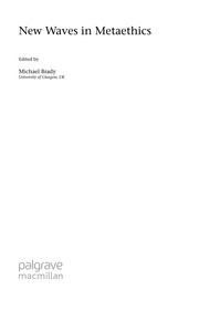 Cover of New waves in metaethics by Michael Brady