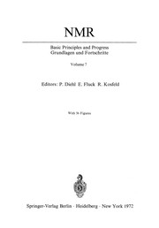Front cover of NMR Basic Principles and Progress / NMR Grundlagen und Fortschritte by P. Diehl