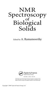 Front cover of NMR spectroscopy of biological solids by A. Ramamoorthy