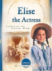Front cover of Elise the Actress by Norma Jean Lutz
