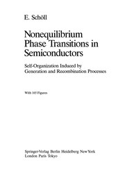 Front cover of Nonequilibrium Phase Transitions in Semiconductors by Eckehard Schöll