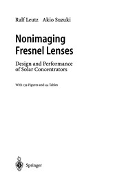 Front cover of Nonimaging Fresnel Lenses by Ralf Leutz