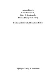 Cover of Nonlinear Differential Equation Models by Ansgar Jüngel