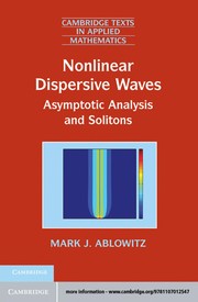 Cover of Nonlinear dispersive waves by Mark J. Ablowitz