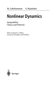 Front cover of Nonlinear Dynamics by M. Lakshmanan