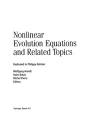 Front cover of Nonlinear Evolution Equations and Related Topics by Wolfgang Arendt