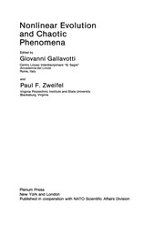 Cover of Nonlinear Evolution and Chaotic Phenomena by Giovanni Gallavotti
