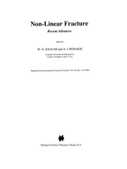 Cover of Non-Linear Fracture by W. G. Knauss