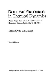 Front cover of Nonlinear Phenomena in Chemical Dynamics by Christian Vidal