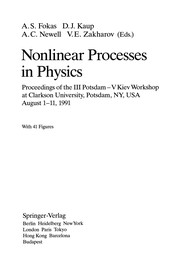 Cover of Nonlinear Processes in Physics by A. S. Fokas