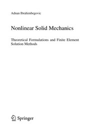 Cover of Nonlinear Solid Mechanics by G. M. L. Gladwell