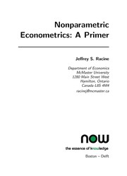 Cover of Nonparametric econometrics by Jeffrey Scott Racine