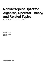 Cover of Nonselfadjoint Operator Algebras, Operator Theory, and Related Topics by Hari Bercovici