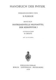 Front cover of Nuclear Instrumentation I / Instrumentelle Hilfsmittel der Kernphysik I by E. Creutz