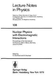 Cover of Nuclear Physics with Electromagnetic Interactions by H. Arenhövel