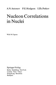 Front cover of Nucleon Correlations in Nuclei by Anton Nikolaev Antonov