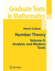 Cover of Number theory by Henri Cohen